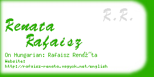 renata rafaisz business card